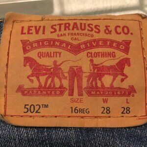 Levi 502 Regular Taper  - Women's Size 16 Reg